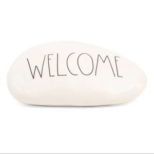 NEW Rae Dunn WELCOME garden ceramic stone